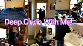 Bedroom & Bathroom Deep Clean With Me | Extreme Cleaning Motivation