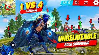 Unstoppable Solo Vs Squad 27 Kills BR Ranked Gameplay  - Garena Free Fire