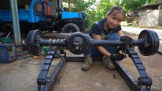 Restoring and manufacturing three-wheeled vehicles from old engines, episode 1, welding the frame
