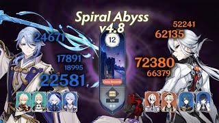 Is AYATO still good in META!?  |  C0R1 Ayato Mono Hydro x C0 Arlecchino Vape  |  Spiral Abyss 4.8