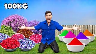 Herbal Holi Colour Making From 100 KG Flowers- Chemical Free | 100 किलो फूलों से किटंक गुलाल बनेगा?