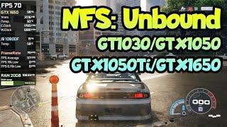  Need For Speed: Unbound на слабом ПК GT1030/GTX1050/GTX1050Ti/GTX1650