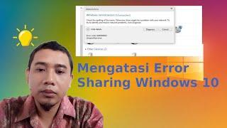 Mengatasi network sharing error windows 10 dengan mudah