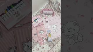 pink school supplies from Miniso 