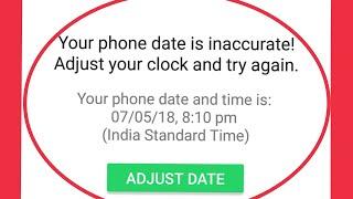 How To Fix WhatsApp Error Your Phone Date Is Inaccurate Adjust Your Clock And Try Again