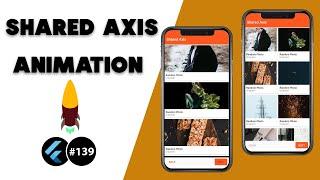 Flutter Tutorial - Page Transition - Shared Axis Animation