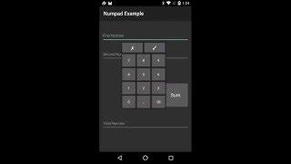 B4A - Numpad custom view example