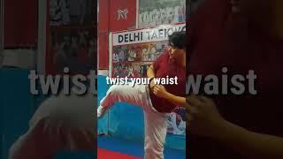 slap kick tutorial by bhanupratap #taekwondo #dtsa #kicking #slapkick #roundhousekick #tutorial