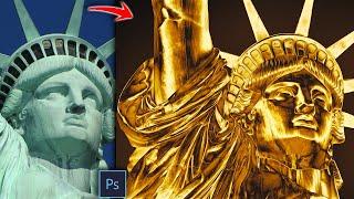 How To: Gold Effect In Photoshop (3 Min) | Turn Anything Into Gold