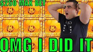 $250 Max Bet RECORD BREAKING JACKPOT On Huff N More Puff Slot