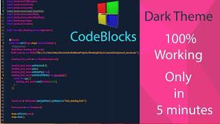 How to install Code Blocks dark theme I Bangla tutorial  with ENGLISH subtitles