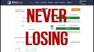 NEVER LOSING - Rise Fall 5 Tick Trading Strategy - Binary.com