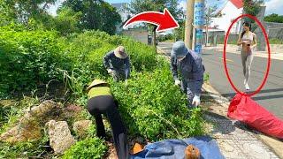 PEDESTRIANS were surprised to see us cleaning up the SMELLY TRASH on the sidewalk | Clean up Lawn