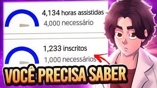 O SEGREDO PARA CONSEGUIR AS 4 MIL HORAS E MONETIZAR O CANAL EM 2023 NO YOUTUBE!  (do jeito certo)