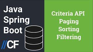 Java Spring Boot - JPA - Hibernate - H2 - Paging with Filtering and Sorting