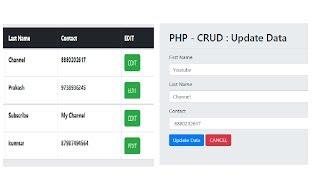 PHP-CRUD - Edit and Update Data in PHP - Part 3/4