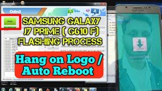 Samsung J7 Prime Flashing Process Odin Tool || Samsung Galaxy J7 Prime SM-G610F Hang On Logo