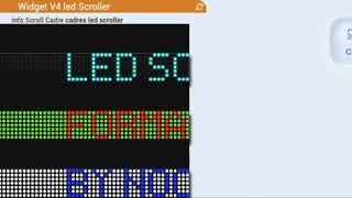 Cadres et Widgets led Scroller pour Jeedom et Nextdom