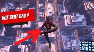 Tricks in der Luft machen Spider-Man Miles morales