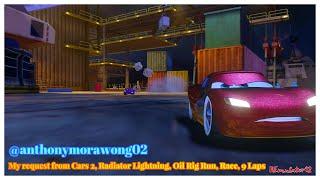 Cars 2 The Video Game | Radiator Lightning - Race Mode | Oil Rig Run 9 Laps