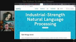 Awesome Text Tricks with NLP and spaCy - Talk Python Live Stream