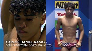 10 Meters Platform Dives of CARLOS DANIEL RAMOS of CUBA  2021-2023 | Cuban Promissong Diver