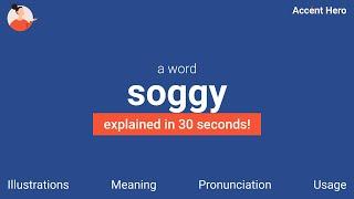 SOGGY - Meaning and Pronunciation