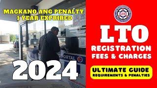 Magkano Mag Parehistro At Penalty Sa 1 Year Expired na Motor LTO Registration 2024 - V-OneMoto