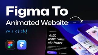 Figma To Real Animated Websites Magically! – No Code Needed | Figma To Framer Sites
