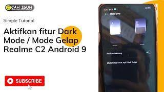 Cara Aktifkan Mode Gelap Realme C2 / Dark Mode Realme android 9 / Realme Lab