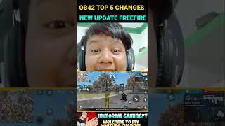 TOP 5 CHANGES OB42 UPDATE FREEFIRE l GARENA FREEFIRE