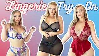 Exotic Lingerie Try On Haul from Siaoma! Badd Angel Lace Garter Lingerie Review and Try On!