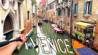 Fishing in VENICE City Center! Big Predators on Topwater Lures