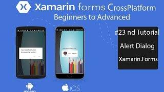 Xamarin Forms Alert Dialog [Tutorial 23]