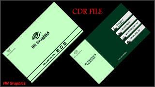 Business Card || Visiting Card Design || CDR File || Free Download || HN Graphics