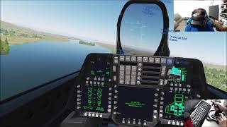 DCS F22 mod in VR | Samsung mixed reality|  Logitech 3d pro