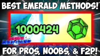 Best Emerald Gem Farm Methods in Anime Last Stand! (F2P, All Levels, Pro & Noob!)