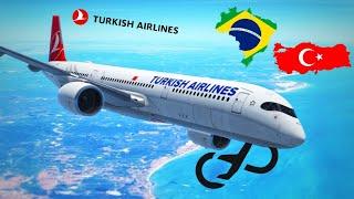 Infinite Flight | São Paulo (GRU) - Istanbul (IST) | Turkish Airlines | Airbus A350-900