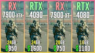 RX 7900 XTX vs RTX 4090 vs RX 7900 XT vs RTX 4080 - Test in 12 Games | Best GPU for Gaming 2023