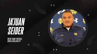 Notre Dame RB Coach Ja'Juan Seider Intro Press Conference