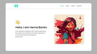 Very Simple Website Using HTML and CSS | Personal Portfolio Website using HTML & CSS | #css