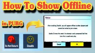 How To Show Offline To Your Friends in PUBG Mobile | How To Hide Online Show To Your Friends