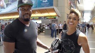 EXCLUSIVE - Michael Jai White And Wife Gillian Pay Their Respects To Queen of Soul Aretha Franklin