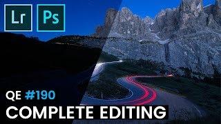 Dreamy Light-Trails Mountainscape in Lightroom & Photoshop | #190