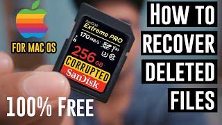 How to recover deleted files/photos from USB and SD card for free | Mac Working 2021 | 100% Free