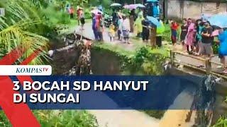 Tiga Bocah SD Hilang Terseret Arus Sungai Irigasi di Serang