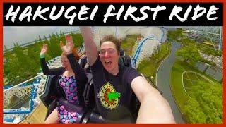 Hakugei First ride POV - Best coaster in Japan! Nagashima Spa land