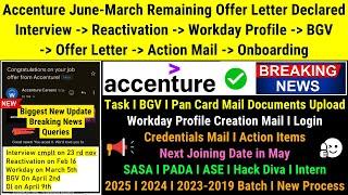 Accenture Offer Letter Out Next Joining Date New Changed Process Timelines Interview to Onboarding