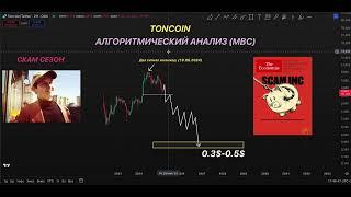 TONCOIN (TON) ПРОГНОЗ И  ЦЕЛИ НА СКАМСЕЗОН. ПРОГНОЗ ТОН (TON) ОТ ТРЕЙДЕРА С КОДАМИ!