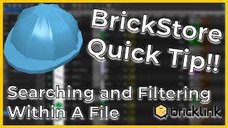 BrickStore Quick Tip | Searching And Filtering Within A File